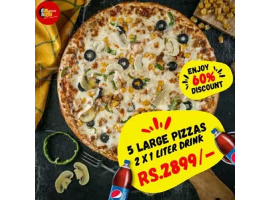 Day Night Pizza! Enjoy 60% Discount On Deal 14 For Rs.2899/-image-1139